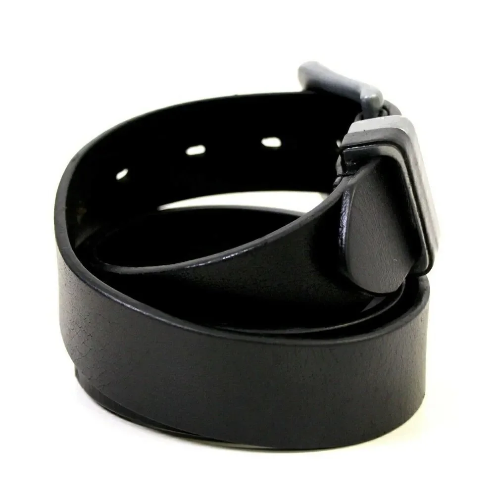 SADDLE BLACK GENUINE LEATHER 1 3/8